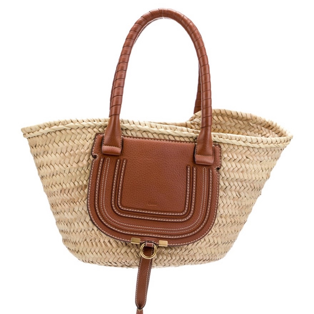 Chloe raffia tote
